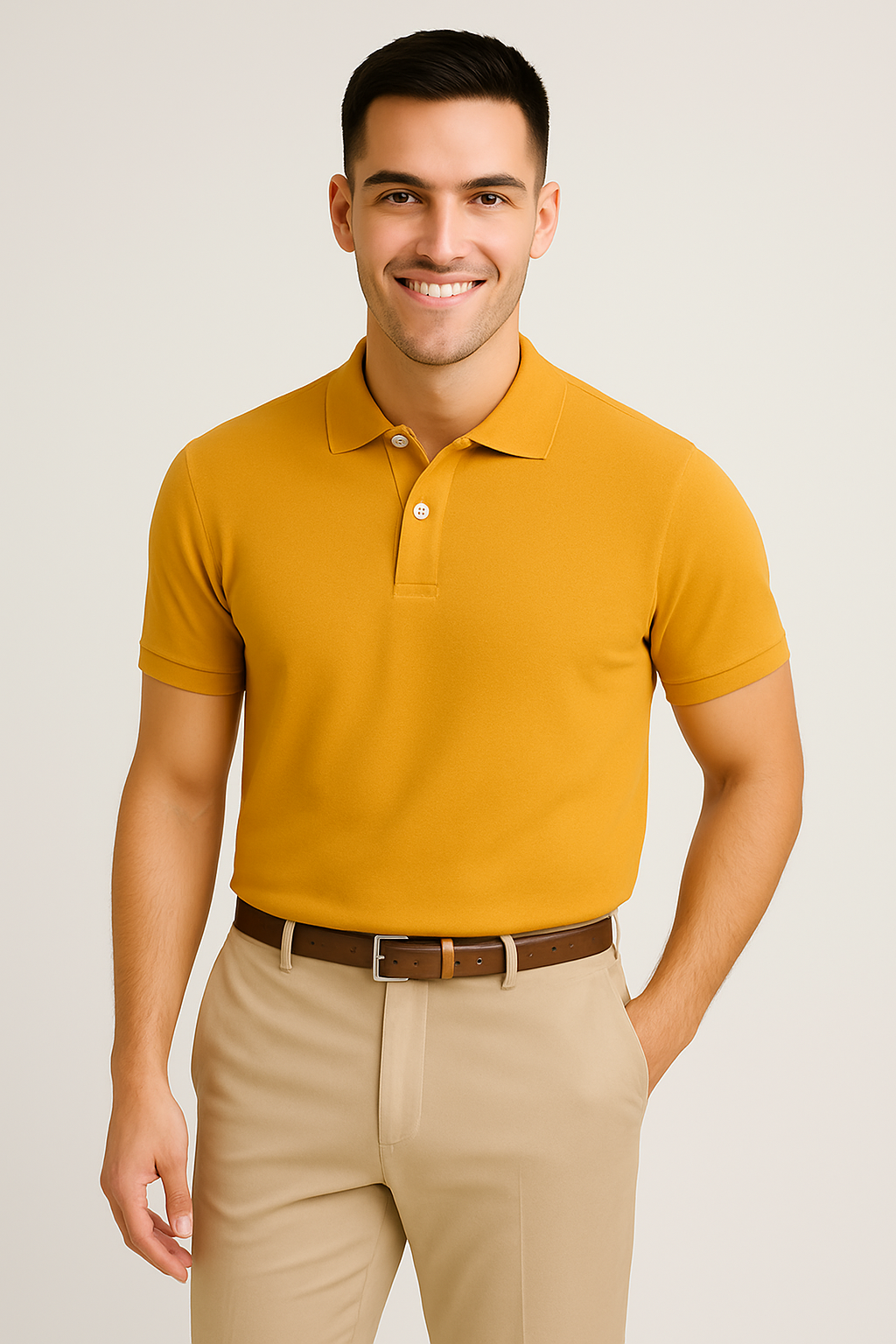Mustard Polo Shirt for Men