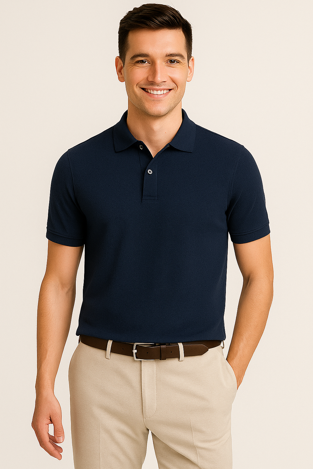 Navy Polo Shirt for Men