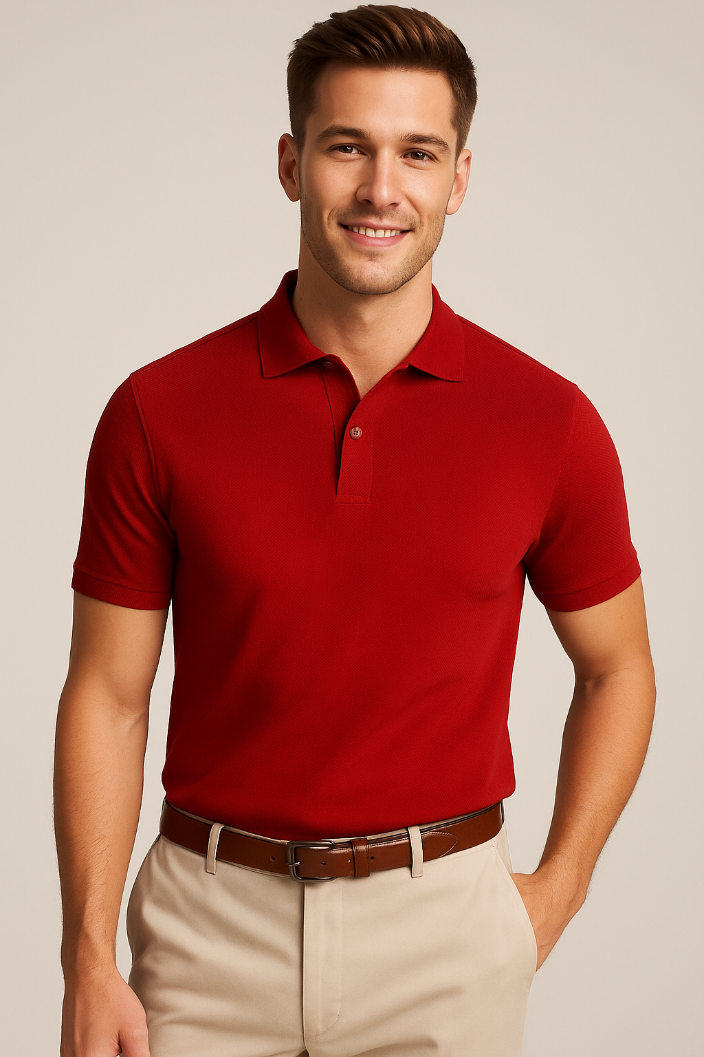 Red Polo Shirt for Men