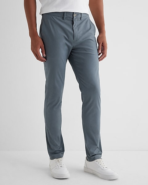 Teal Gray Pants for Men
