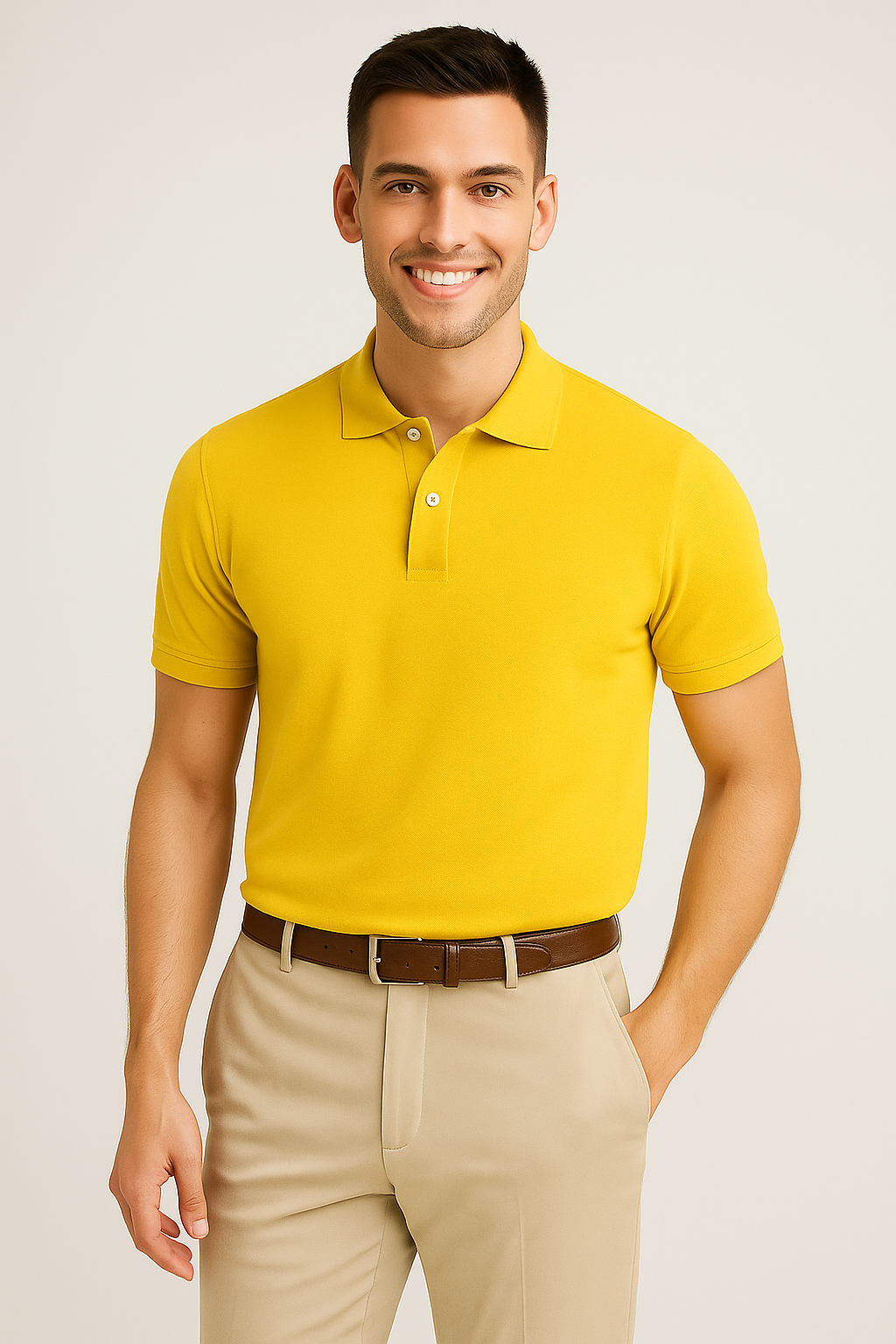Yellow Polo Shirt for Men